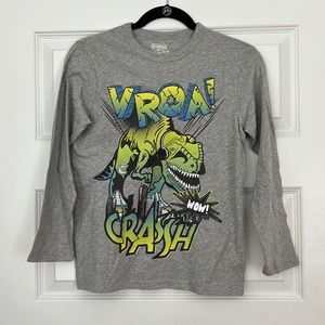 Oshkosh Grey Graphic Long Sleeve T-shirt